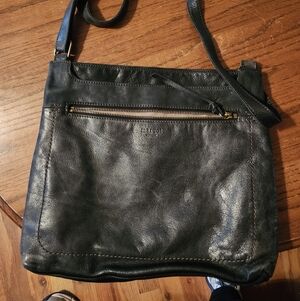 Margot Dark Leather Shoulder Bag